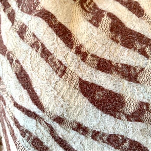 CHICO’S Zebra Print Lace Overlay Cardigan/Jacket - Picture 5 of 8